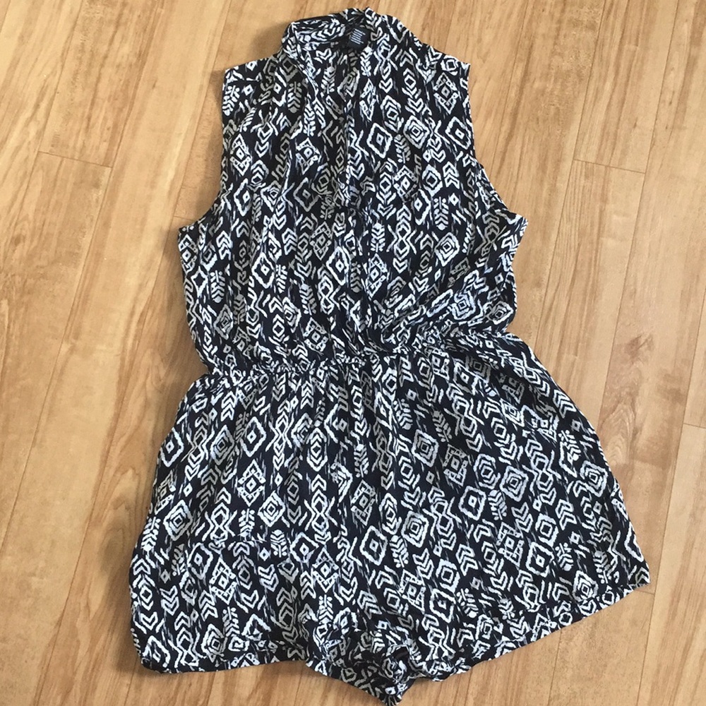 Tribal print romper